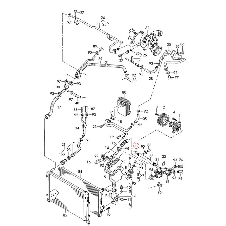 【elring】 ウォーターパイプOリング [VW,フォルクスワーゲン,SCIROCCO,シロッコ / 03C121665,218.580] | フォルクスワーゲン | 01