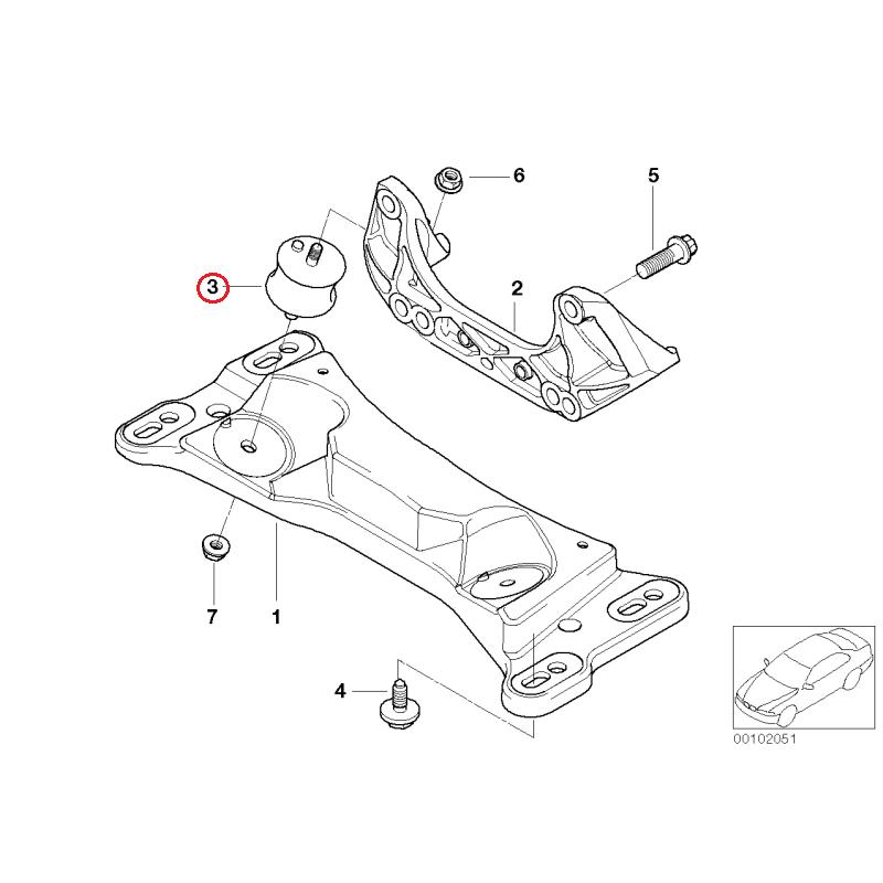 【febi bilstein】 ミッションマウント [BMW,3シリーズ,E36 / 22316771221,22311094916,04517] | BMW | 01