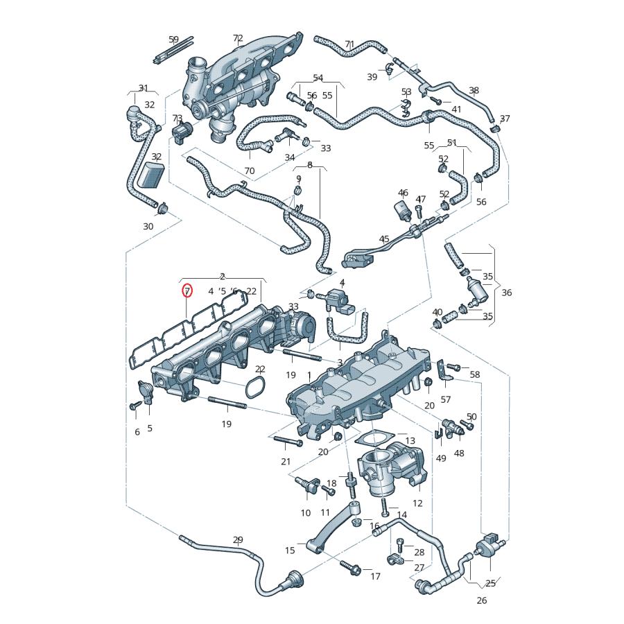 【febi bilstein】 インテークマニホールドガスケット [VW,フォルクスワーゲン,SCIROCCO,シロッコ / 06F129717D,36776] | フォルクスワーゲン | 01