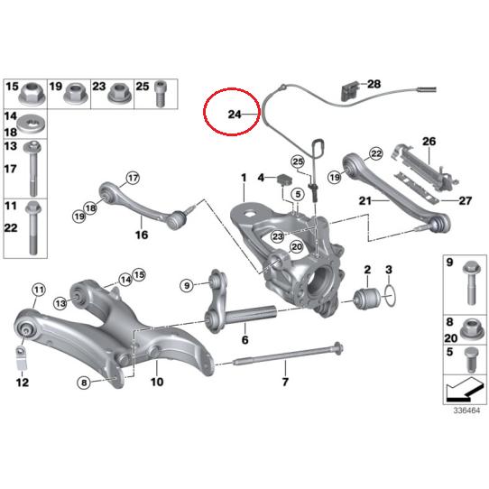 【Febi bilstein】 リアABSセンサー [BMW,X6,E71 / 34526771777,106186] | BMW