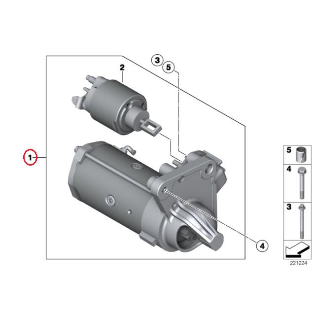 【Valeo】 セルモーター [MINI,ミニ,R60 / 12417552105,12417582309,446517]_1