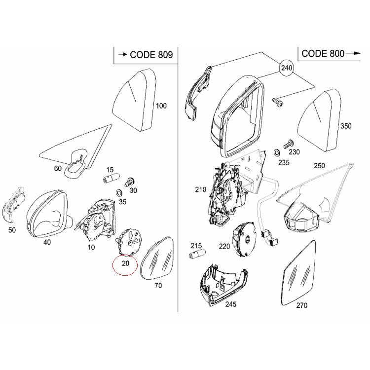 Mercedes-Benz 【febi bilstein】 ドアミラーレンズモーター [Benz