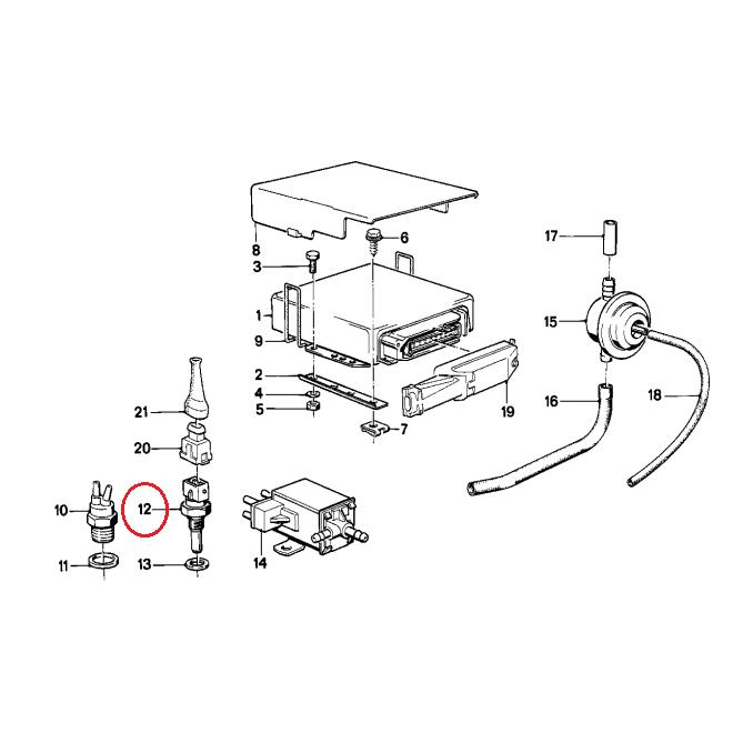 【Febi bilstein】 水温センサー(青/2pin) [BMW,3シリーズ,E36 / 13621709967,13621709966,17695] | BMW | 01