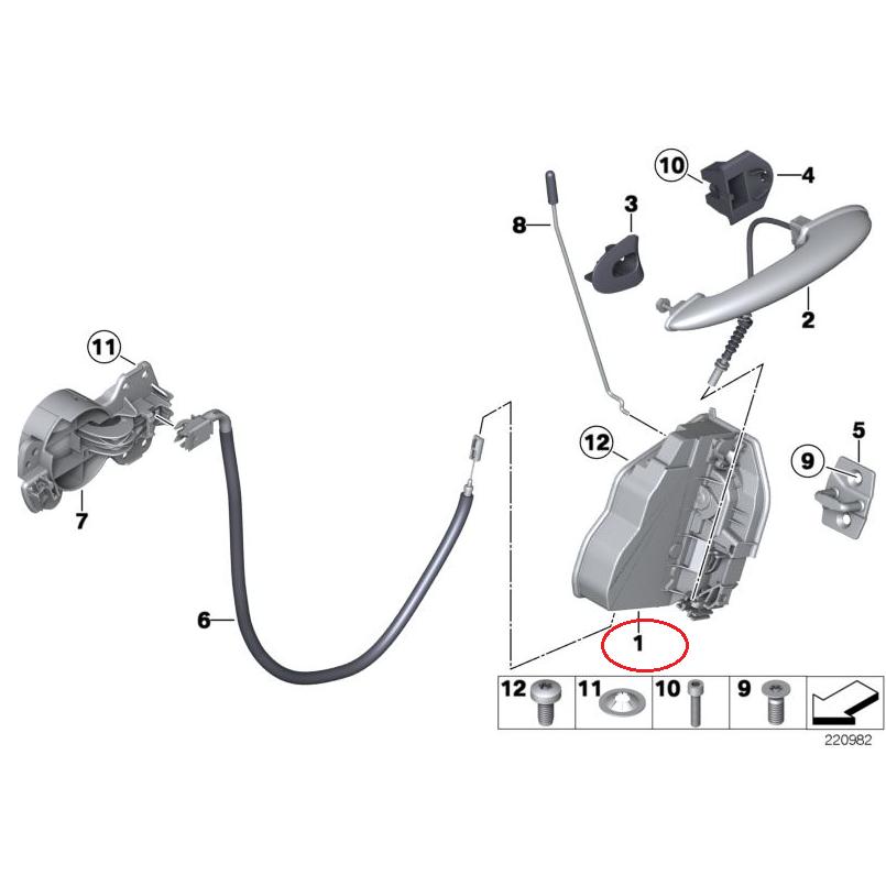 【febi bilstein】 リアドアロック(左) [BMW,X5シリーズ,E70 / 51227202147,51227060295,177556] | BMW | 01