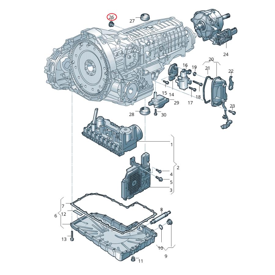 【febi bilstein】 DSGドレンプラグ(シール付)(トルクス:T60) [AUDI,アウディ / WHT005623B,WHT005623A,188327] | Audi | 01