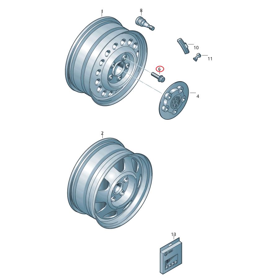 フォルクスワーゲン（Volkswagen） 【febi bilstein】 ホイールボルト [VW,フォルクスワーゲン,TOUAREG,ト ...