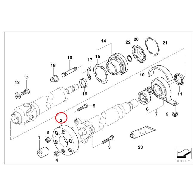 【Febi bilstein】 プロペラシャフトジョイントディスク [BMW,3シリーズ,E36,E46 / 26112226527,26148] | BMW | 01
