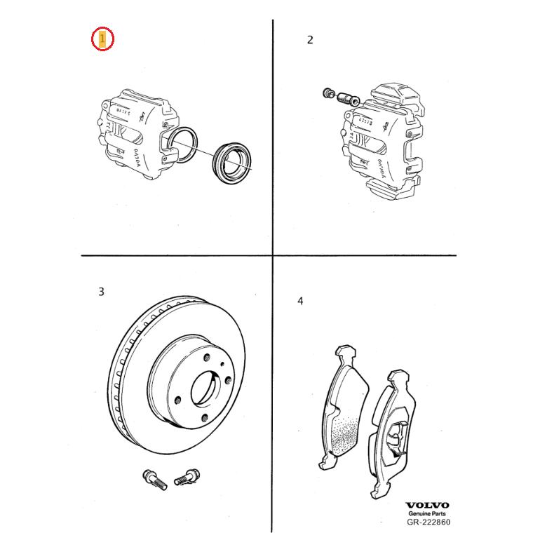 【ATE】 フロントブレーキキャリパーシーリングキット [VOLVO,ボルボ,850 / 271583,11.0441-5702.2] | ボルボ | 01