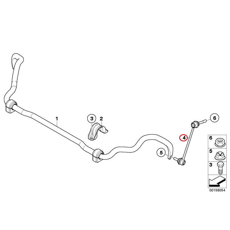 【febi bilstein】 フロントスタビライザーリンクロッド(右) [BMW,X5シリーズ,E70 / 31356859652,31356857624,29616] | BMW | 01