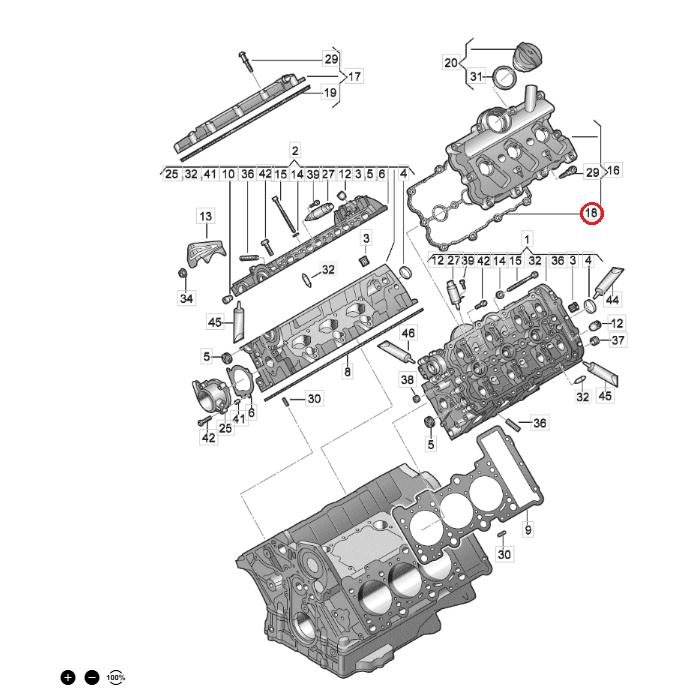 【febi bilstein】 タペットカバーガスケット(左/4-6シリンダー)  [AUDI,アウディ,A4 / 06E103483Q,06E103483P,33728] | Audi | 01