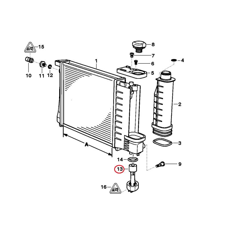 【febi bilstein】 クーラントレベルスイッチ(Oリング付) [BMW,7シリーズ,E38 / 61318360855,33842] | BMW | 01