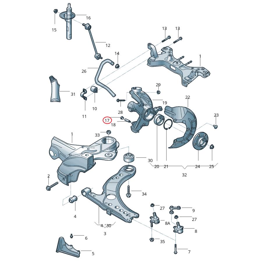 【febi bilstein】 ブレーキキャリパーガイドブッシュセット [AUDI,VW,アウディ,フォルクスワーゲン / 8V0698647,4D0698647,36055] | フォルクスワーゲン | 01