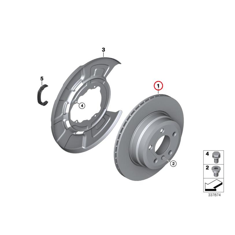 【febi bilstein】 リアコーテッドブレーキディスクセット [BMW,X5シリーズ,E70 / 34216793246,34216886480,36385] | BMW | 01