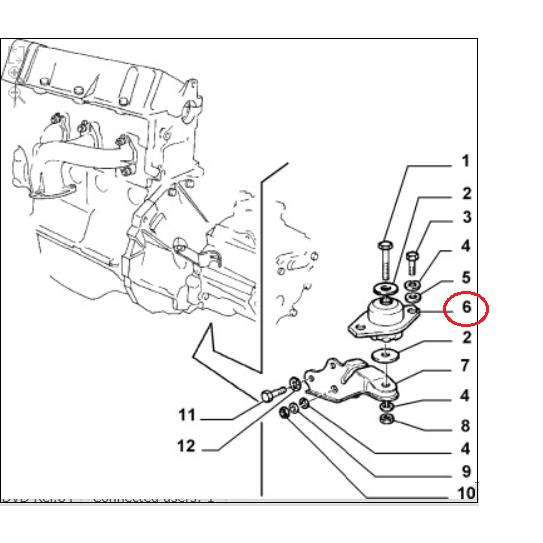 【Febi bilstein】 ミッションマウント [FIAT,フィアット,PANDA,パンダ / 7544643,37014] | FIAT | 01