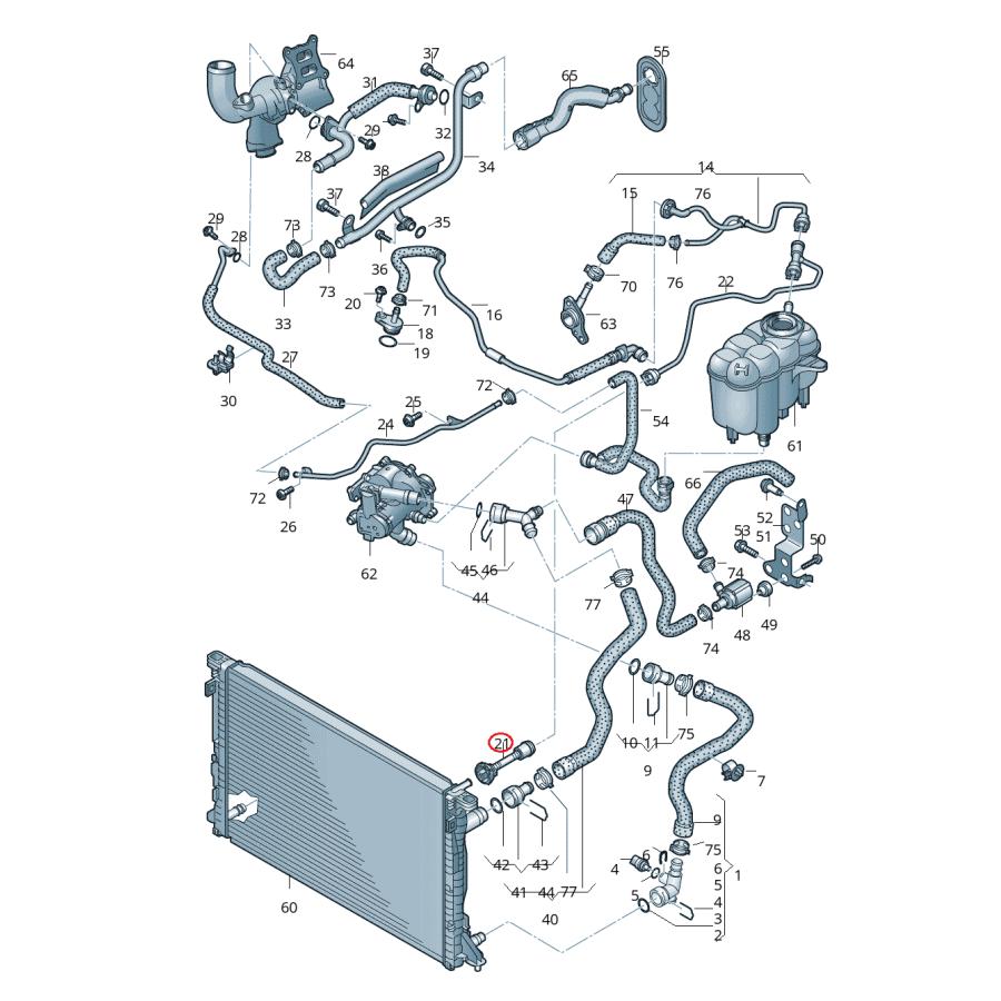 【METZGER】 クーラントパイプ [AUDI,アウディ,A5 / 8W0121081BK,4010266] | Audi | 01
