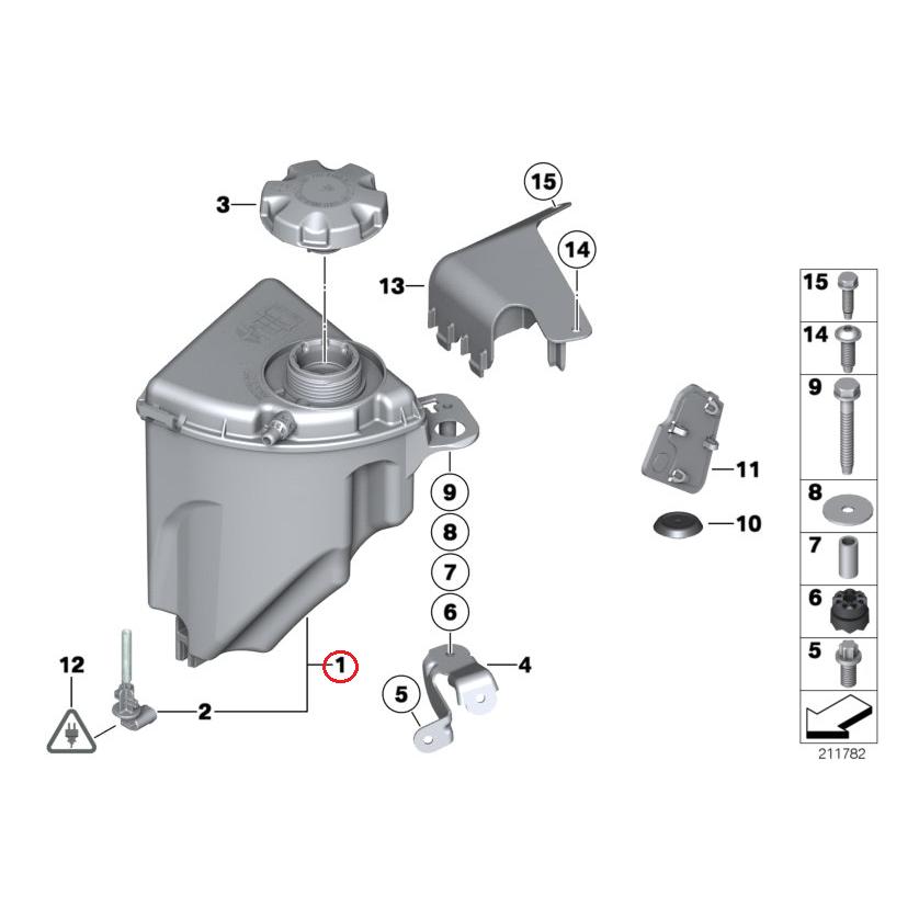 【febi bilstein】 ラジエーターサブタンク [BMW,5シリーズ,F10 / 17137647284,17137647284,40880] | BMW | 01