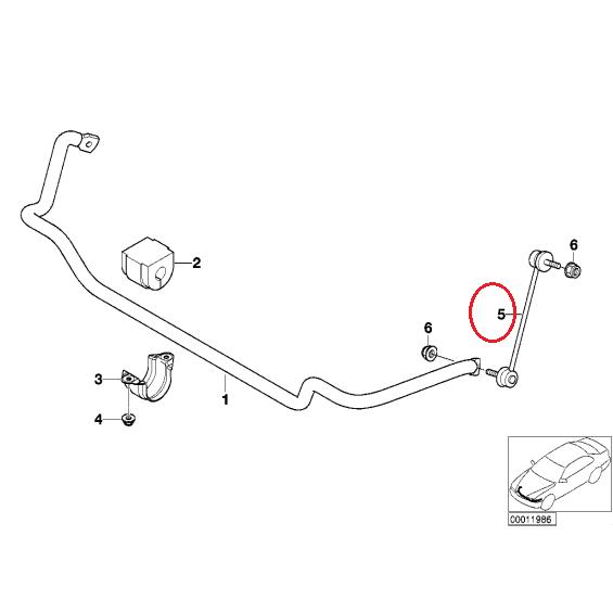 【Febi bilstein】 フロントスタビライザーリンクロッド [BMW,3シリーズ,E46  / 31356780847,31351095694,31352241254,17377] | BMW | 01
