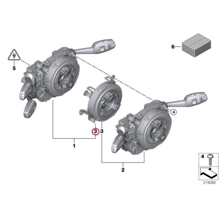 【febi bilstein】 スパイラルケーブル(エアバッグ) [BMW,X5シリーズ,E70 / 61319122509,61316989557,46485] | BMW | 01