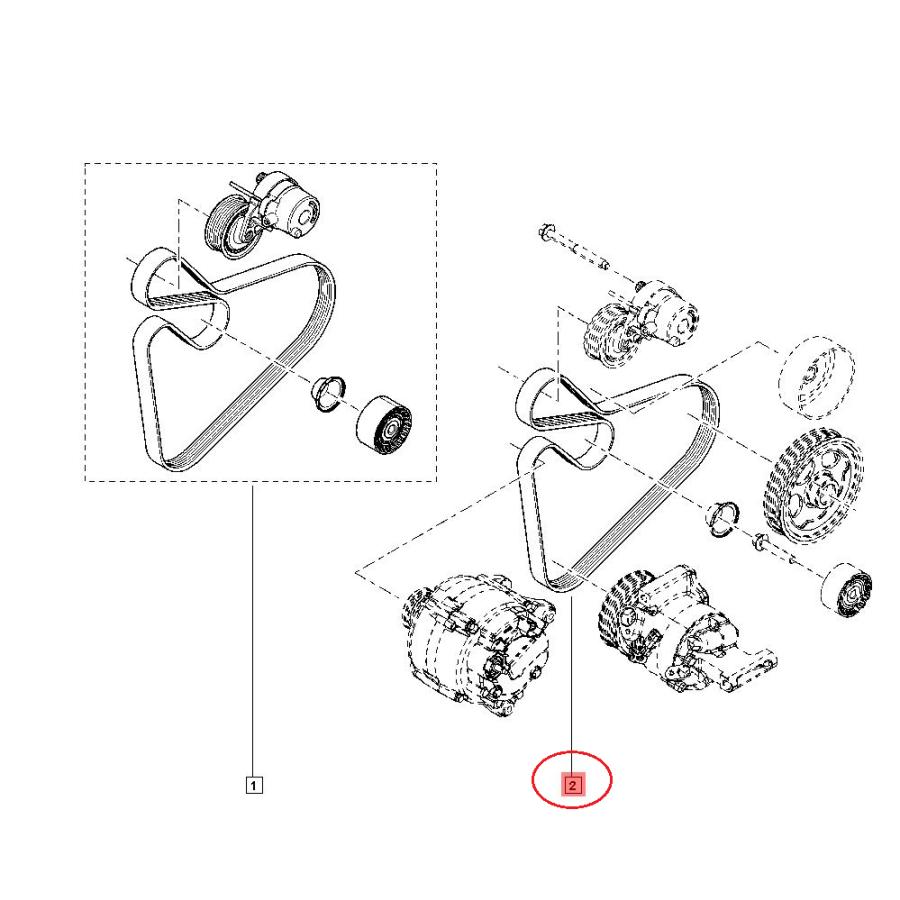 【CONTITECH】 V-ベルト [RENAULT,ルノー,Twingo,トュインゴ / 117205052R,7PK1377]｜yellowmagic｜02