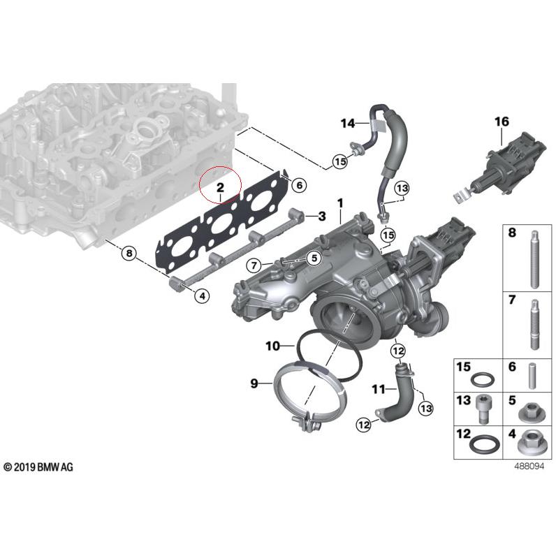 【REINZ】 エキゾーストマニホールドガスケット [MINI,ミニ,F54 / 11657618035,71-12264-00] | MINI | 01