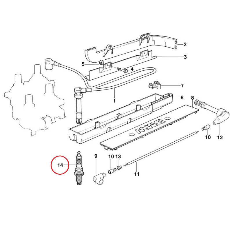 【BOSCH】 スパークプラグ  [BMW,7シリーズ,E32,E38 / 12129064619,12129063428,0242235668,FR7LDC+] | BMW | 01