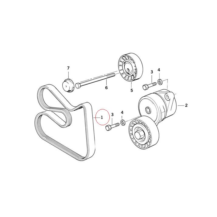 【CONTITECH】 V-ベルト [BMW,5シリーズ,E28 / 11281735190,11281735194,11281738983] | BMW | 01