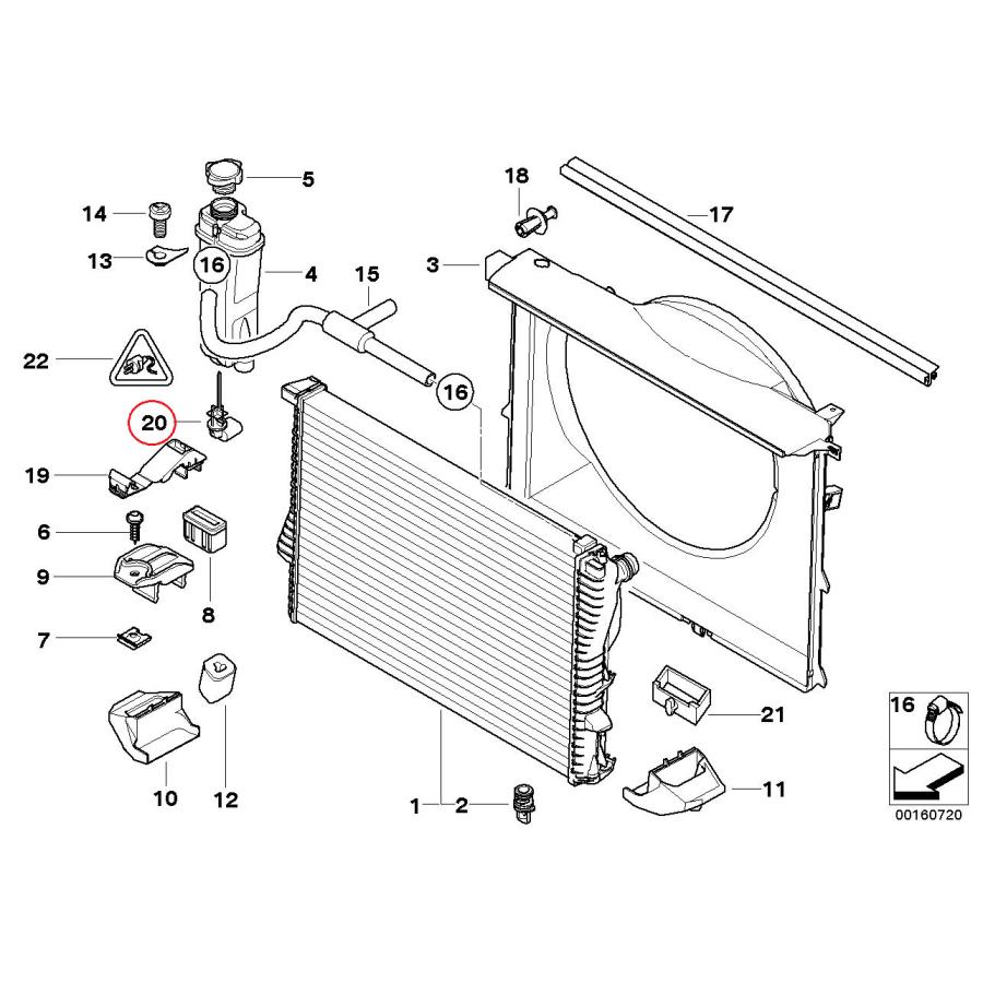 【febi bilstein】 クーラントレベルセンサー [BMW,8シリーズ,E31 / 61318360876,61311392204,33458] | BMW | 01