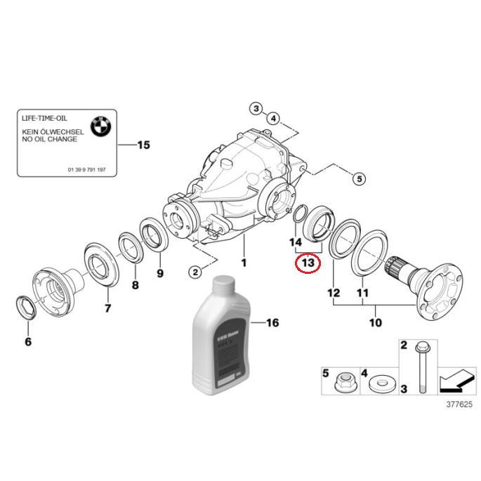 【Corteco】 デフサイドシール [BMW,3シリーズ,E46 / 33107505603,01031731B] | BMW | 01