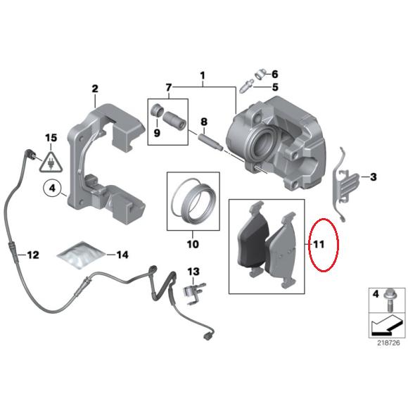【febi bilstein】 フロントブレーキパッド [BMW,5シリーズ,E60/E61 / 34116858047,34116771868,34116777772,16503] | BMW | 01