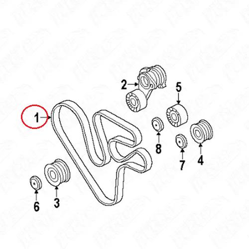 【CONTITECH】 V-ベルト [BMW,X6シリーズ,E71/E72 / 11287628279,8DPK1833] | BMW | 01