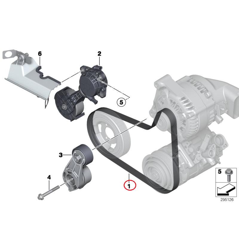 BOSCH KEILRIPPENRIEMEN 6PK1165 Passend Für BMW 1 2 3 4 CITROËN BERLINGO EVASION
