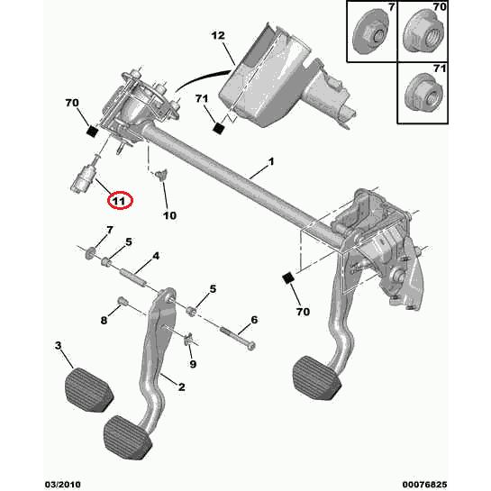 シトロエン（CITROEN） 【febi bilstein】 ブレーキランプスイッチ