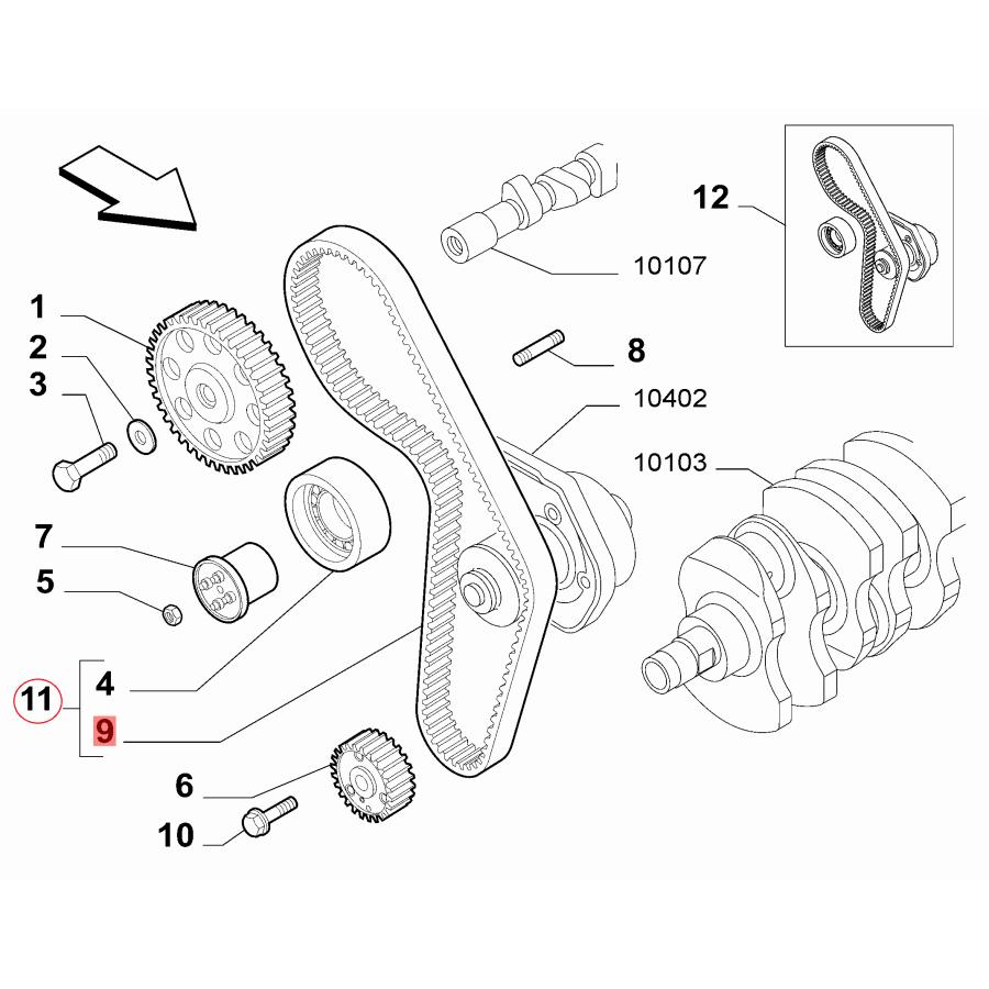 【febi bilstein】 タイミングベルトキット [FIAT,フィアット,PANDA,パンダ / 71719652,46526291,19658] | FIAT | 02