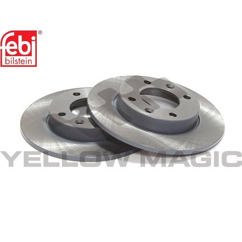 【febi bilstein】 リアコーテッドブレーキディスクセット [PEUGEOT プジョー,1007 / 4249.90,4246.W9,21966] | PEUGEOT