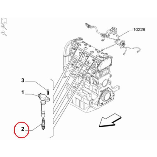 【BOSCH】 スパークプラグ [FIAT,フィアット,PANDA,パンダ / 55198201,0242135515,YR7DC+] | FIAT | 01