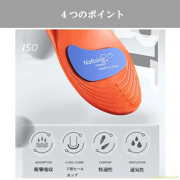 インソール 衝撃吸収 アーチサポート 中敷き 偏平足 土踏まず スポーツ