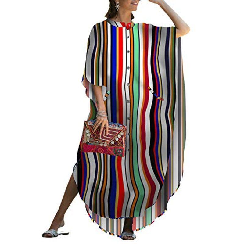 1325円 専門店では Youkd レディース サマー レス コットン ボヘミアン ワンピース 水着 ビーチカバー 日焼け止め 冷房対策 リゾート 南の島 マキシ丈