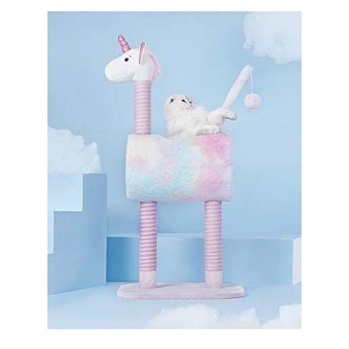 代引不可 猫 おもちゃ キャットタワー かわいい ユニコーン 猫 つめとぎタワー 子猫 ペット用品 タワー キャット おしゃれ 省スペースねこ おもち 送料込 Futbolcarrasco Com