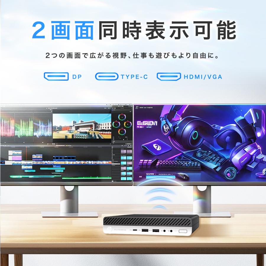 ProDesk 【中古PC】ミニPC HP Prodesk 800G4 DM 超小型 デスクトップ