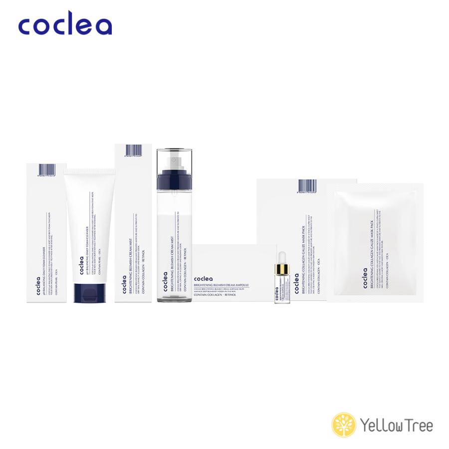 コクレア 4STEPスキンケアセット 洗顔フォーム+化粧水ミスト+美容液+マスク クレンジング  ミスト アンプル マスクパック 正規品 スキンケア 保湿 韓国コスメ | 