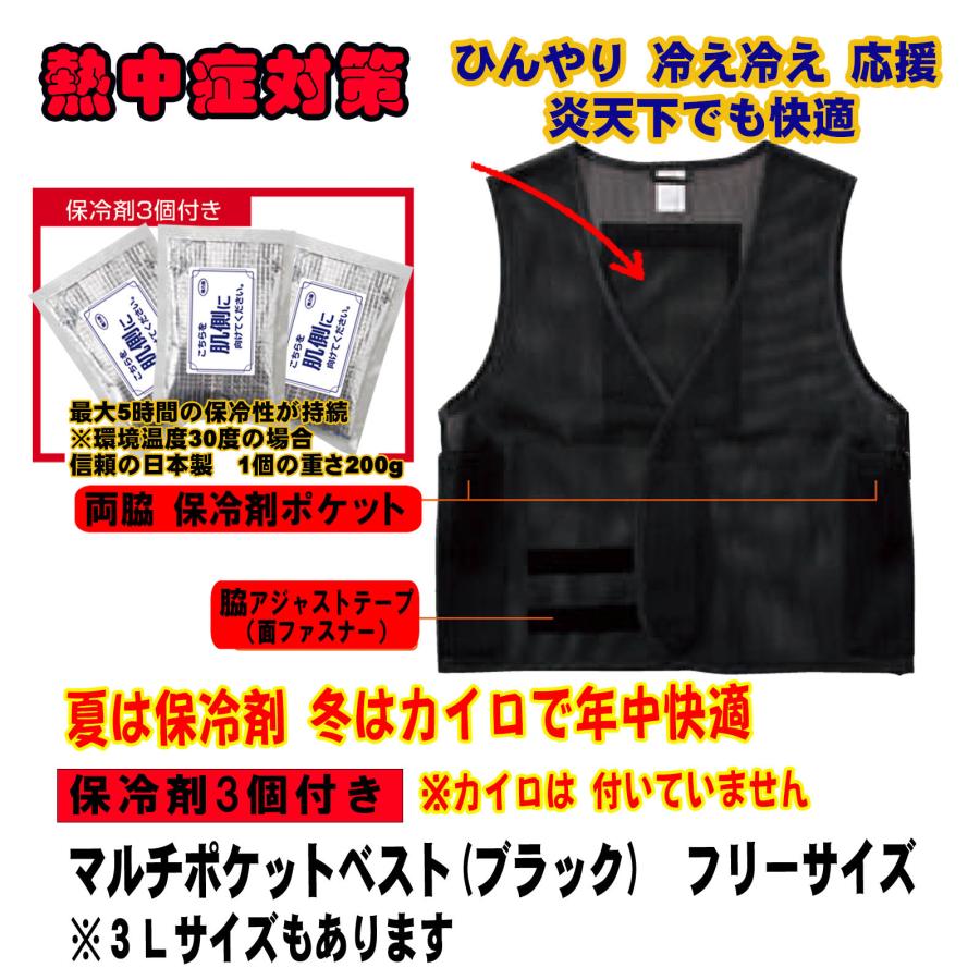 メッシュベスト 保存剤3個付き 冷却ベスト アイスベスト SOWA 桑和 80036 送料無料 | SOWA