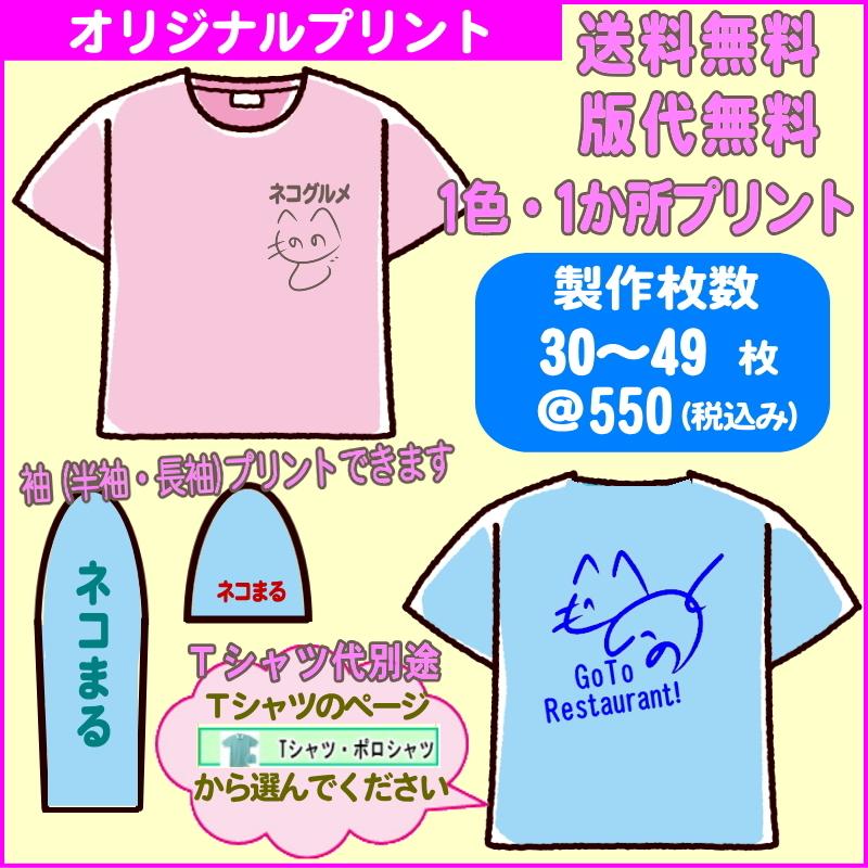 30-49枚制作/オリジナルTシャツ作成 プリント イベント スタッフウェア