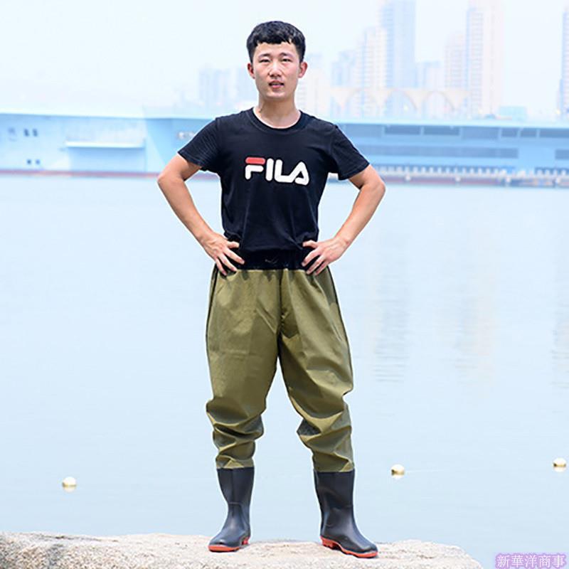 釣り用長靴 胴長靴 ハイウエスト 完全防水 長靴付き 防水パンツ メンズ 男性用 胴付長靴 胴長釣り用ウェダー 防災 清掃 農業 漁業水産 F Huwai06 Yen 新華洋商事 通販 Yahoo ショッピング