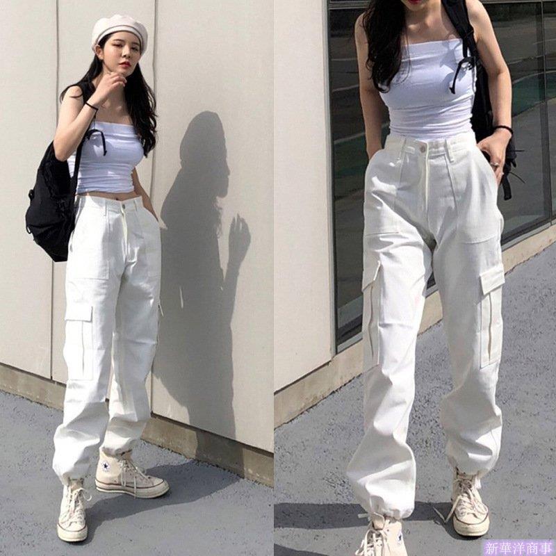 ワイド ワーク パンツ 韓国 ストリート ダンス 衣装 オルチャン 原宿系 K Pop チェーン カーゴ 個性 白 Hiphop ボトムス F Zg Yen 新華洋商事 通販 Yahoo ショッピング