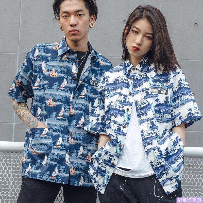 カップル アロハシャツ メンズ レディース 半袖 開襟 オープンカラー レーヨン 総柄 花柄 ボタニカル柄 アニマル柄 柄シャツ カジュアルシャツ トップス 韓国系 G Eee18 Yen 新華洋商事 通販 Yahoo ショッピング