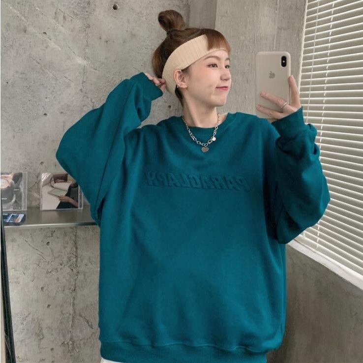 経典 トレーナー レディース 代引不可 通学 通勤 春秋 トレーナー カジュアル スウェット トップス 無地 長袖 クルーネック トレーナー カラー ブルー Difusoresacusticos Com Ar