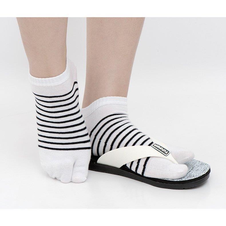 足袋ソックス メンズ 男性用 紳士用 靴下 くつ下 くるぶし丈 ショート丈 21 普段 グレー 2本指 ホワイト カジュアル ボーダー柄 おしゃれ ブラック