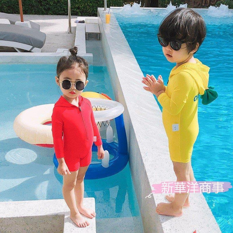 キッズ 水着 男の子 女の子 フード付き長袖 一 体型 速乾性 水着 海辺 温泉 可愛い おしゃれ 水着 ビーチでの休暇 2色 L L1194 新華洋商事 通販 Yahoo ショッピング