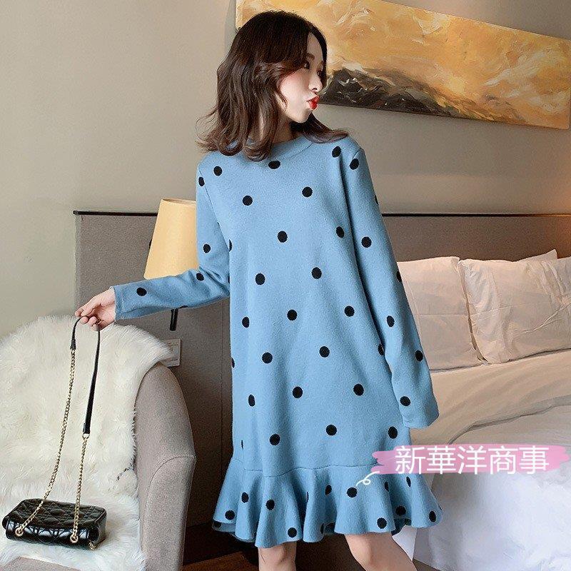 中華のおせち贈り物 柔らかニット水玉 授乳服 ワンピース マタニティ ワンピ おしゃれ ニットセーター 長袖 マタニティウエア 安い 冬 秋 服 マタニティ ワンピース サイズ ワンサイズ Www Theopengate Org Il