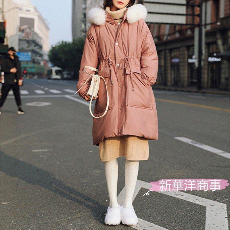 安い割引 レディース ダックダウンコート 韓国 40代 暖かい 防寒 フード付き フォックスファー ダウン風コート ジャケット ダウンコート アウター 21秋冬 ロング丈 ダウンコート カラー グリーン